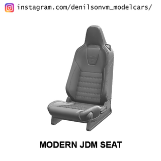 modern jdm seat 1 24 scale car banco toyota mitsubishi nissan subaru mazda 3d print model - Mito3D
