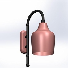 modern lamp shade design chandelier bulb 3d print model - Mito3D