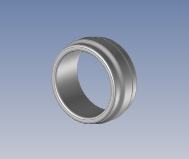 modern minimalistisch gemischt Ring Schmuck Frau unisex einfach Qualität 3d print model - Mito3D
