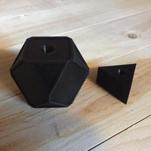 moderne netsuke de la mode cintre géométriques 3d print model - Mito3D