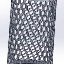 modern kalem pot kutusu - kavanoz ev penjar hexagon potcrayon 3d print model - Mito3D