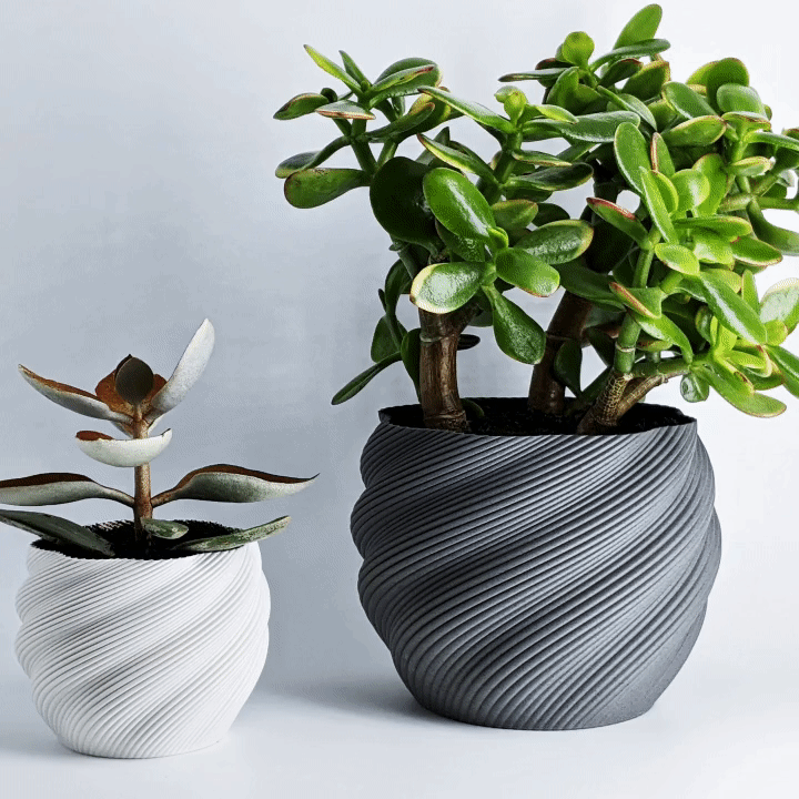 modern bitki tencere seyreltici özlü yetiştiriciler büyük saksı çiçek ekici sulu meyveler bitkiler vazo mod sarmal bonsai kaktüs dekartiyon dekor faktöryen tasarım ev Dektop ofis houseplants 3D print model - Mito3D