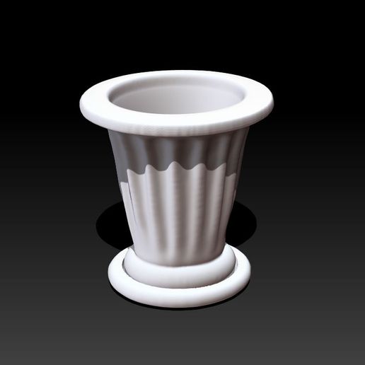 modern planter saucer drains 3D print model - Mito3D