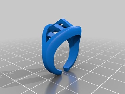 modern ring modern ring  3d print model - Mito3D