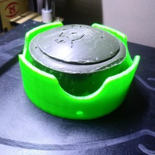 modern round soap dish home holder accessory bathroom covid 3d print model - Mito3D