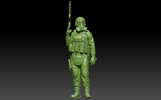 moderno soldato cbrn Ingranaggio gioco nrbc 3d print model - Mito3D