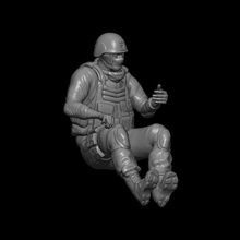 modern soldier driving 3d print model - Mito3D