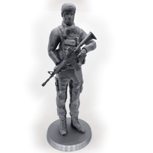 modern soldier art action figure person man army gun 3d print model - Mito3D