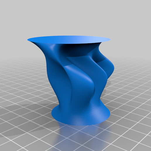 moderne Projection moule vase 3D print model - Mito3D