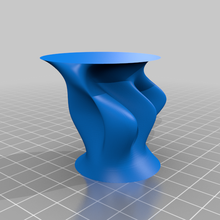 moderne Projection moule vase 3d print model - Mito3D