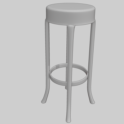 modern stool table flesh doll house object objects lamp dolls armchair furnis furniture item items decoration accessory accessories 3d print model - Mito3D