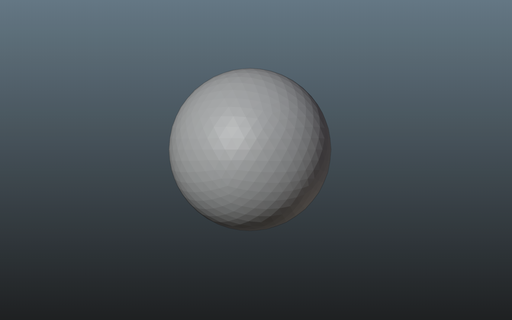 modern stilvoll Golf Ball niedrig poly Spielzeug Spiel Kugel Kunst 3d print model - Mito3D