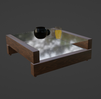 moderne table Nouveau meubles 3d print model - Mito3D