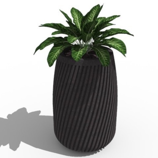 modern vase home deco plant 3D print model - Mito3D