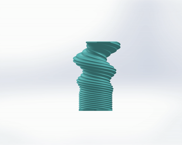 modern vase spring furniture home 3D print model - Mito3D
