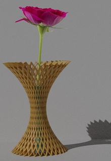 modern Vase Blume Blumen Ornament Haus Kunst klein Fremder Objekt Garten 3d print model - Mito3D