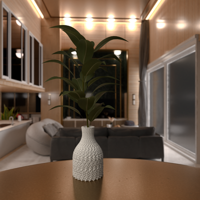 moderno vaso casa fioriera minimo pianta fiore facile arredamento home decor 3dprint 3dmodeling interni design giardino 3d print model - Mito3D