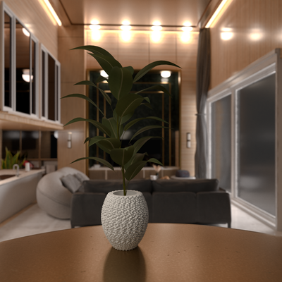 moderno vaso casa fioriera minimo pianta fiore facile arredamento home decor 3dprint 3dmodeling interni design giardino 3d print model - Mito3D