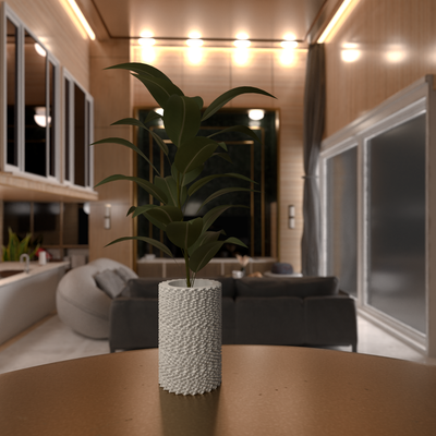 moderno vaso casa plantador mínimo plantar flor fácil decoração 3dprint 3dmodeling interior projeto jardim 3d print model - Mito3D