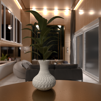moderne vase accueil maison planteur minimal plante fleur facile décor décoration 3dprint 3dmodeling intérieur conception jardin 3d print model - Mito3D