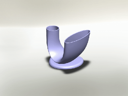 modern vase base art vase modern furniture home  3d print model - Mito3D