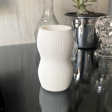 modern Vase m2 Architektur Modus spiralisiert texturiert 3d print model - Mito3D