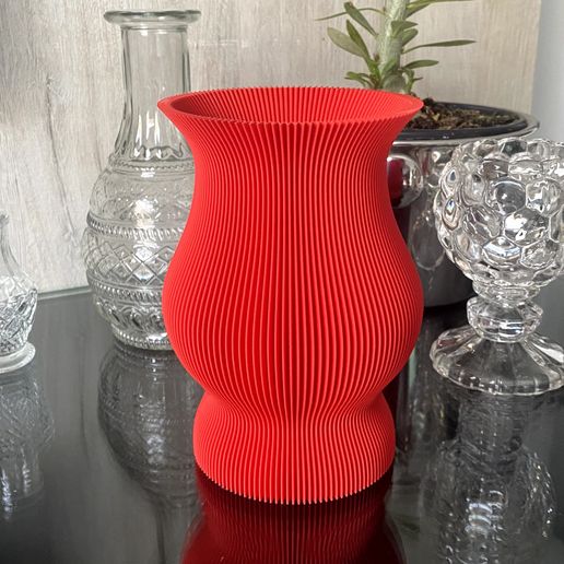 modern vase m3 architecture mode espiralized twisted texturized 3D print model - Mito3D