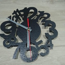 modern wall clock home time 3d print model - Mito3D