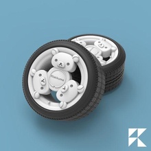 modern tekerlekler kawaii rilakkuma tekerlek Ayarlamak model arabalar döküm hobi ölçek modelleme Sanat oyuncak araba reçine otomotiv hava binmek Aksesuarlar 3d print model - Mito3D