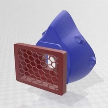 modificado crialidade mascarar powerbot filtro covid19 máscara facial respirador 3d print model - Mito3D