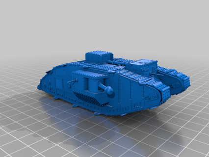 modified mk-v tank 3d printing 3d print model - Mito3D