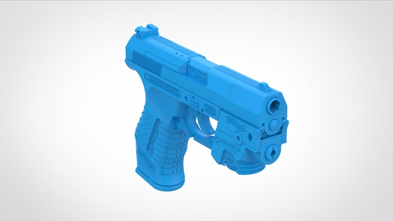 modified walther p99 movie underworld 3d print model 1 12 scale p99s laser sight props replica printable cosplay hobby toy 1to12 3d print model - Mito3D