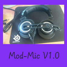 modmic gaming microphone headset sony ecm-cs3 pilot gadget audio 3d print model - Mito3D