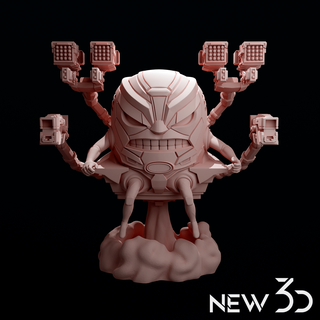 modok 3d modelo hormiga hombre avispa maravilla umc quantania kang 3d print model - Mito3D