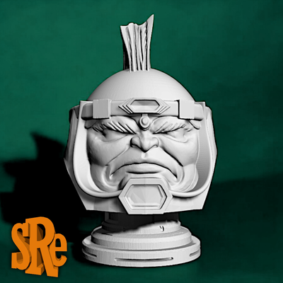 modok bust art marvel gwenpool headpool lady deadpool babypool wolverine dogpool red hulk daredevil thunderbolt ross loki avengers groot iron man 3d print model - Mito3D