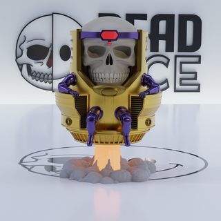 modok skull marvel antman villain bust figure evil machine comic display 3d print model - Mito3D