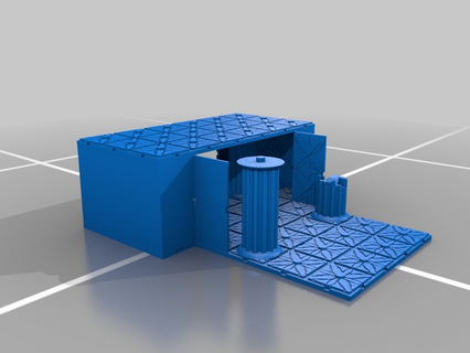 modüler 28mm ölçek arazi eski tapınak şakak mabet 3d sistemleri dnd dd mini minyatür destek fayans zindan Zindanlar ejderhalar yol bulucu rpg rpgs yardım oyun kalıntılar masaüstü ttrpg oyuncak 3d print model - Mito3D