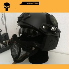 modulare airsoft maskheadset gadget griglia casco pj veloce badass orecchio le cuffie protezione 3d print model - Mito3D