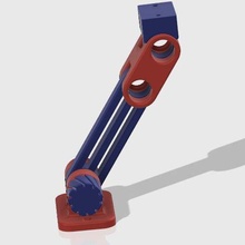 modulaire articulé bras articuler universel soutien f12bof 3d print model - Mito3D