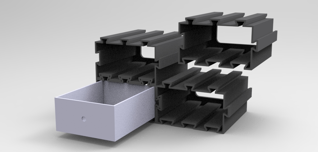 modular Box Schublade 3D print model - Mito3D