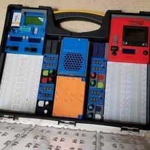 modular breadboard kit v2 - small modules step files 014725r diy electronics case led voltmeter potentiometer stanley organiser switch 3d print model - Mito3D