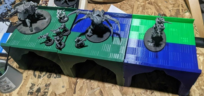 modular Brücke einstellen abwischen Spiel 40k 3d print model - Mito3D