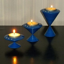 modular candle holder home candlestick 3d print model - Mito3D
