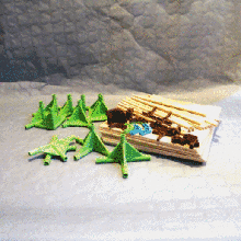 modular cube casa la pieza de mobiliario cubo decoración útil woods deco diseño 3d print model - Mito3D