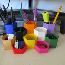 modüler masa temiz ev ofis openscad ajanda kalem tutucu 3d print model - Mito3D