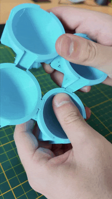 modüler Yumurta taşıyıcı Kulp destek depolama orta buzdolabı kendin yap ayakta durmak yumurtalar Fincan sahipleri 3D print model - Mito3D