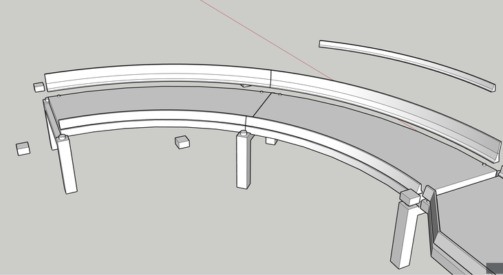 modular elevado autopista escala 1 64 bordillo arquitectura puente carretera caliente ruedas tomica batonista cajita cerillas diorama calientes 3d print model - Mito3D
