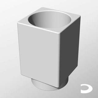 modüler uzantı es68 100 ev sonsuz konteynerler yazdırılabilir nesneler geometrik tasarım modern çağdaş ızgara sonluluğu 231101 ic68es konteyner Kutu depolama istifleme Meydan yuvarlak tüp vazo minimalist 3d print model - Mito3D