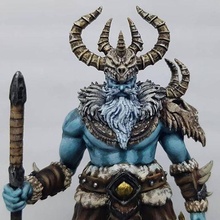 modular frost giant supported game miniature d&d dnd dungeons dragons monster tabletop rpg fantasy pathfinder viking hero titan champion 3d print model - Mito3D