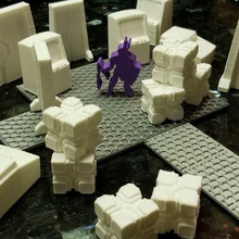 modüler fütüristik fayans meepleverse remix oyun boardgames meeples pocket taktikler scifi alanı arazi wargame wargaming oyuncak aksesuarları 3d print model - Mito3D